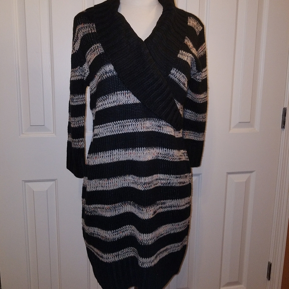 Pink Rose knit dress XL, nwt, blk/gray - Picture 1 of 6